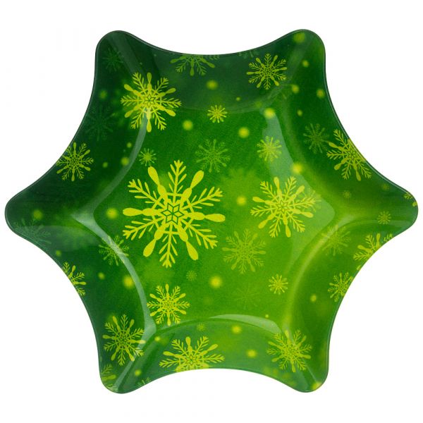 SALAD BOWL "STAR" 25*25*2.8 CM COLLECTION "NEW YEAR'S KALEIDOSCOPE" 198-209